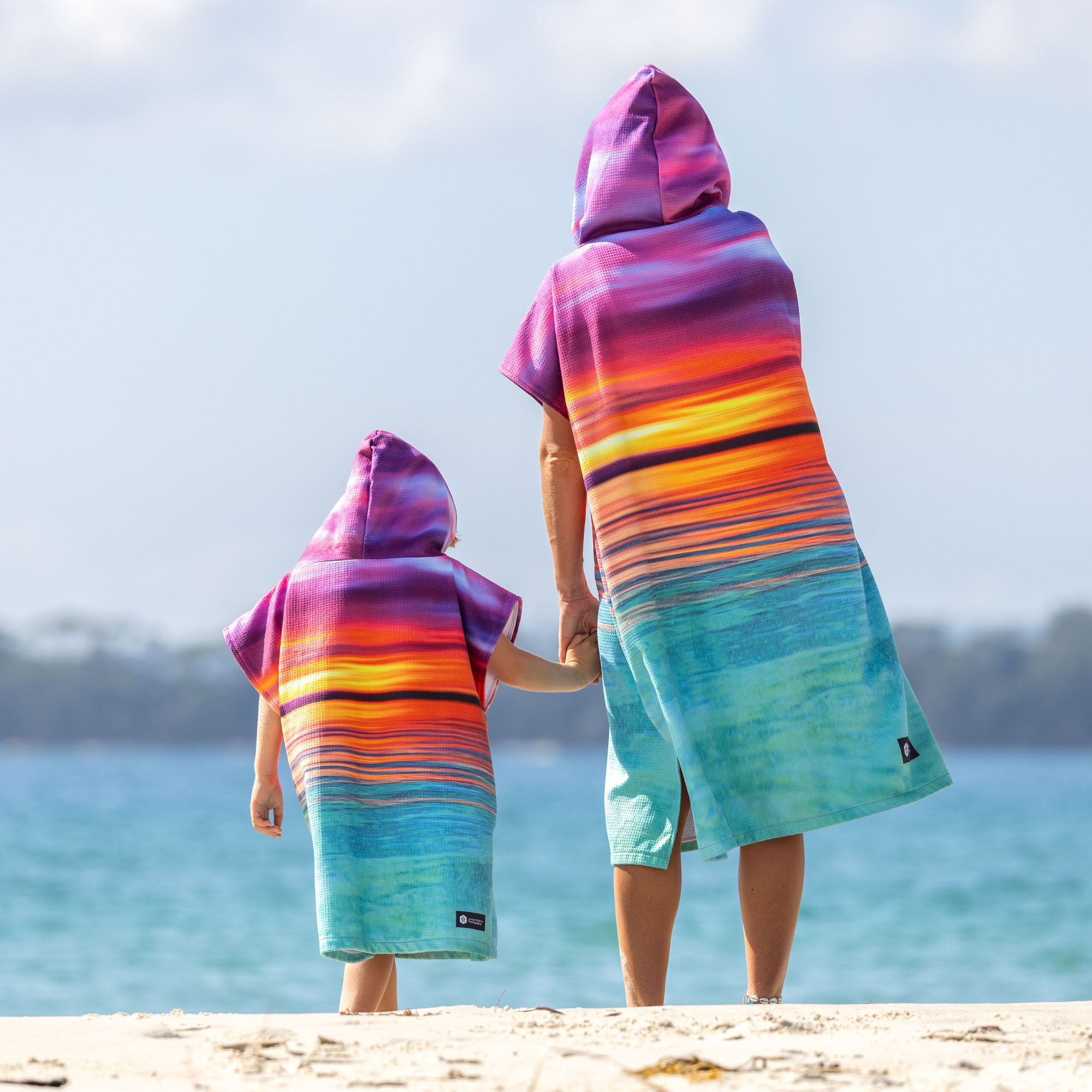 Sunset Colours - Adults Hooded Beach Towel