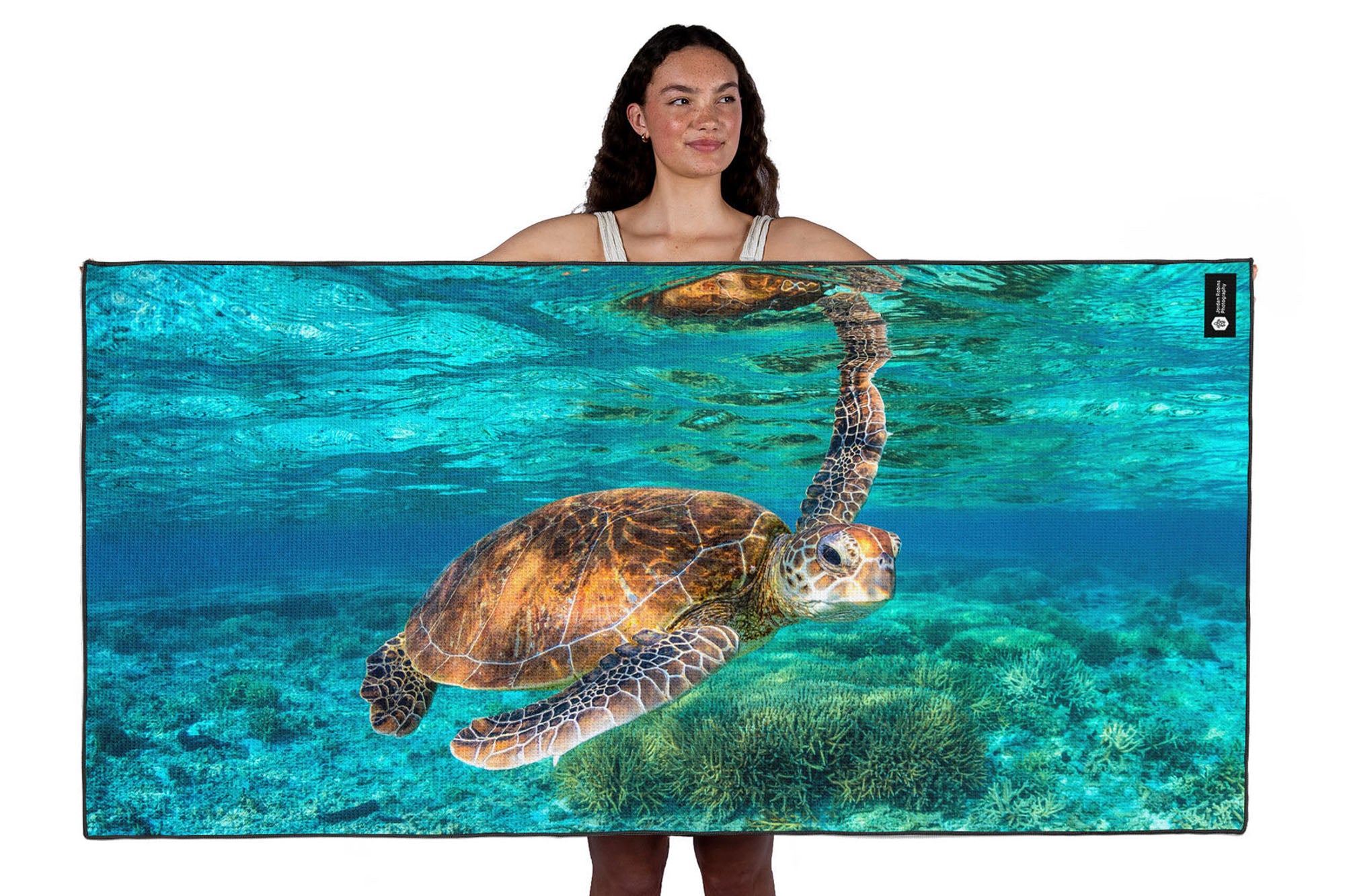 Hey You Turtle - Beach Towel