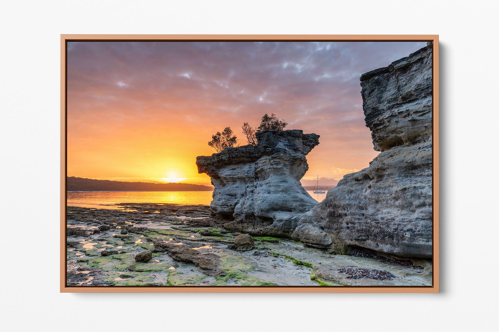 Hole in The Wall Beach Sunset Glow