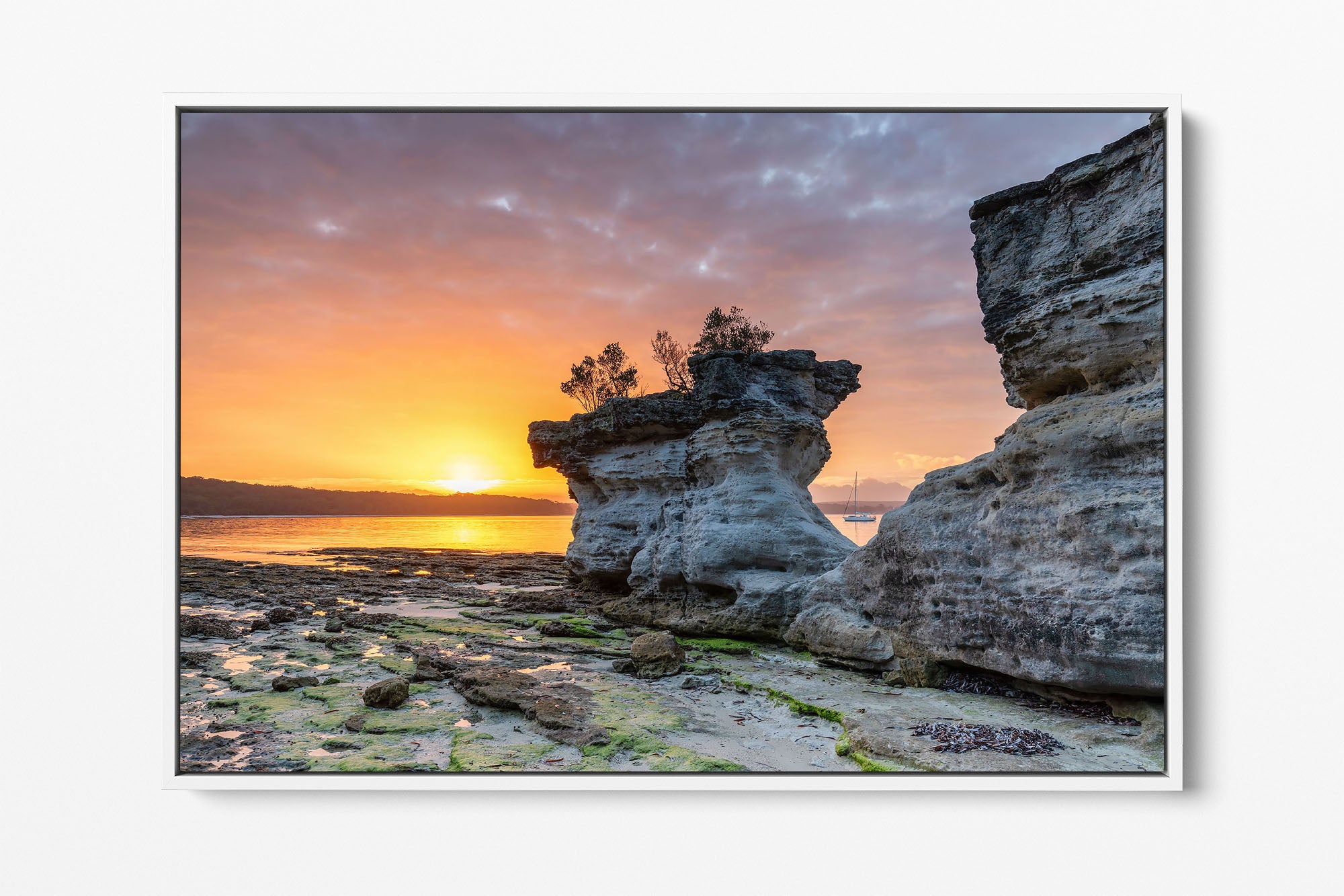 Hole in The Wall Beach Sunset Glow