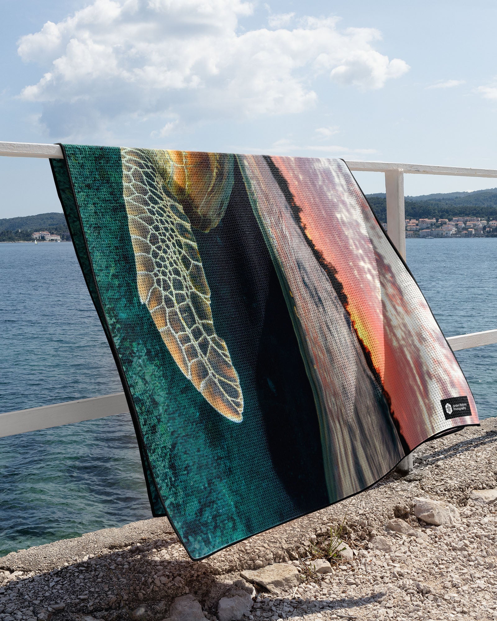 Turtle Sunset - Beach Towel